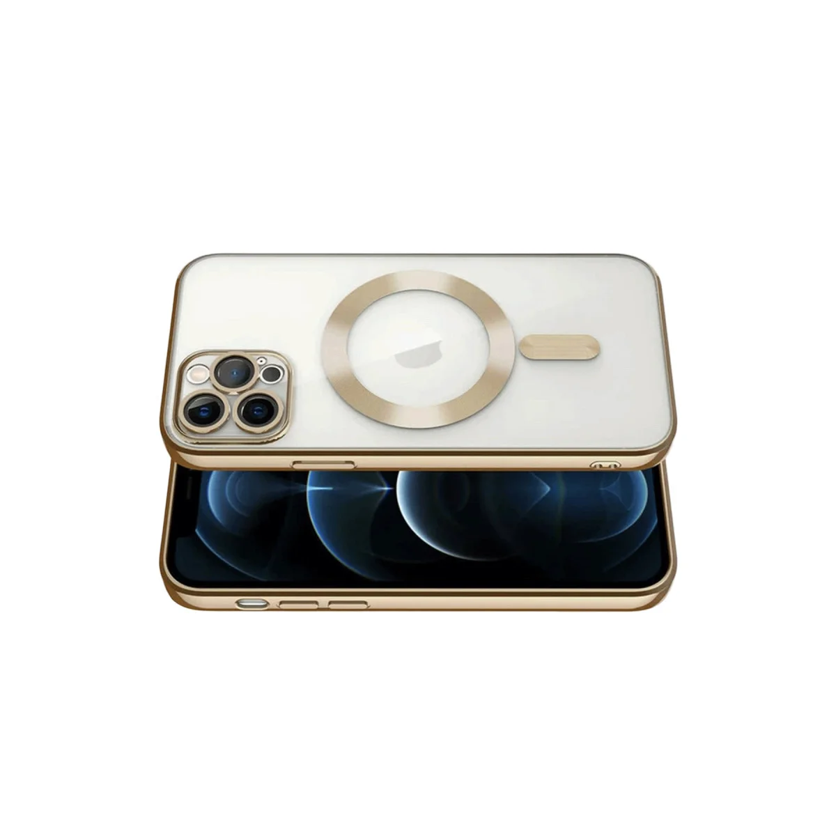 iPhone 13 Pro Kılıf Kross Magneticsafe Kapak - Gold