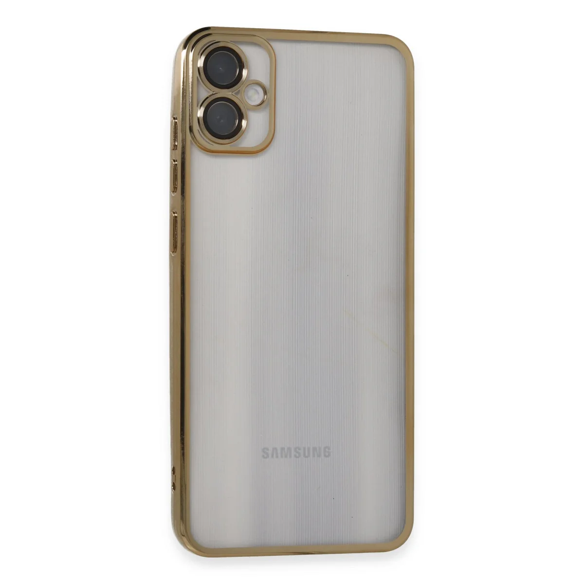 Galaxy A05 Kılıf Razer Lensli Silikon - Gold