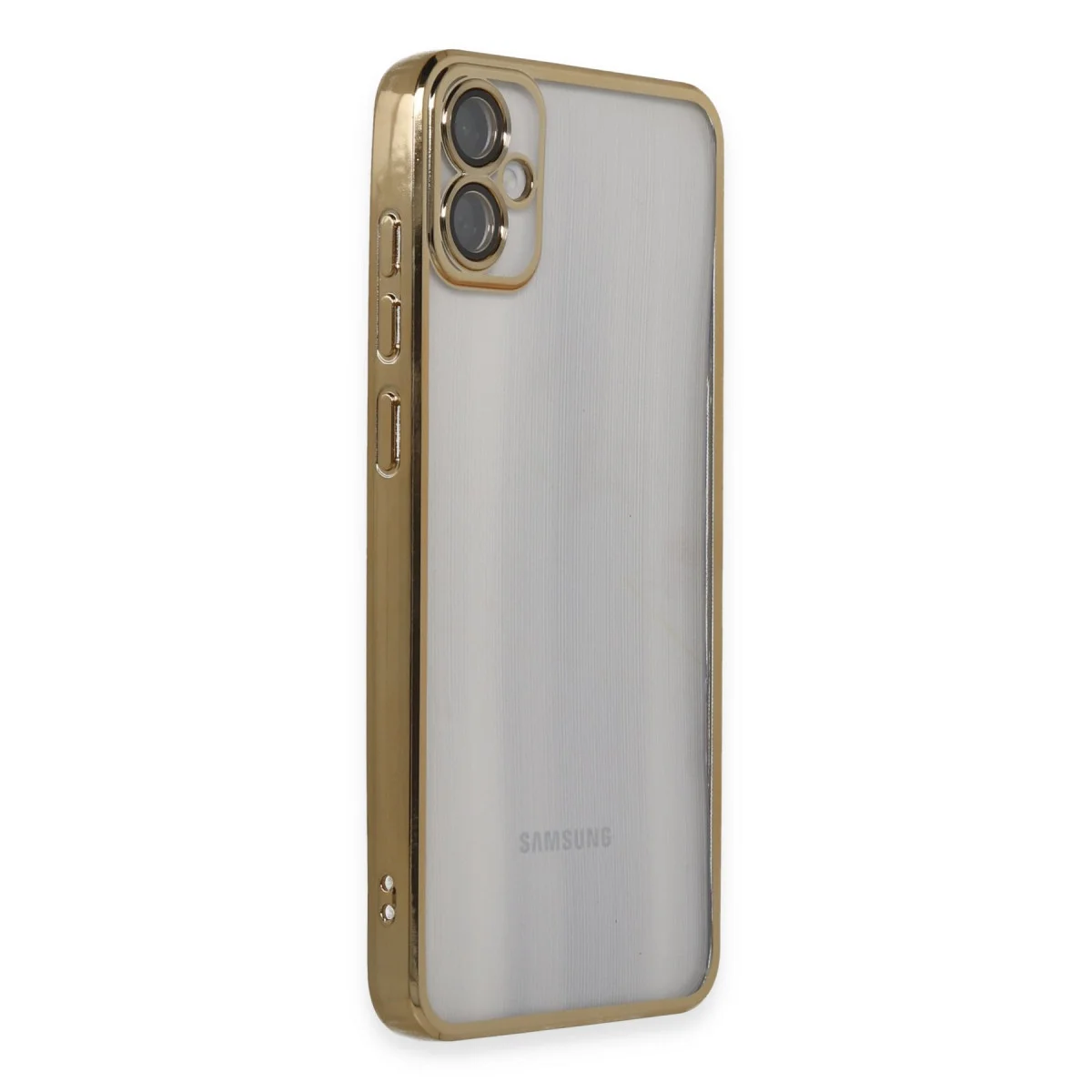 Galaxy A05 Kılıf Razer Lensli Silikon - Gold