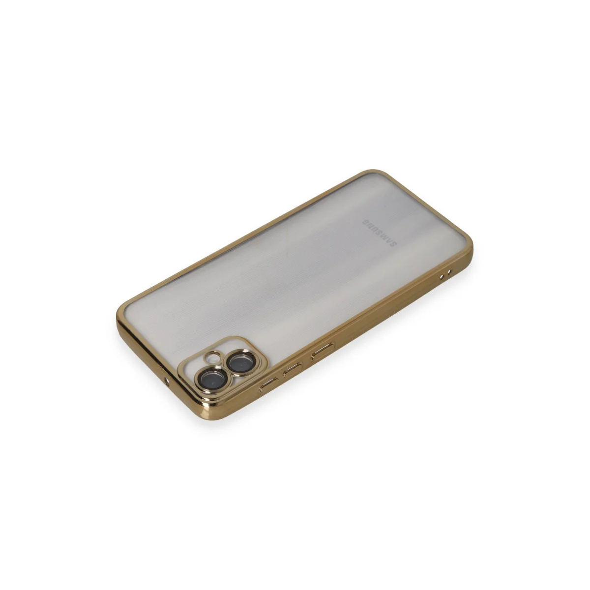 Galaxy A05 Kılıf Razer Lensli Silikon - Gold