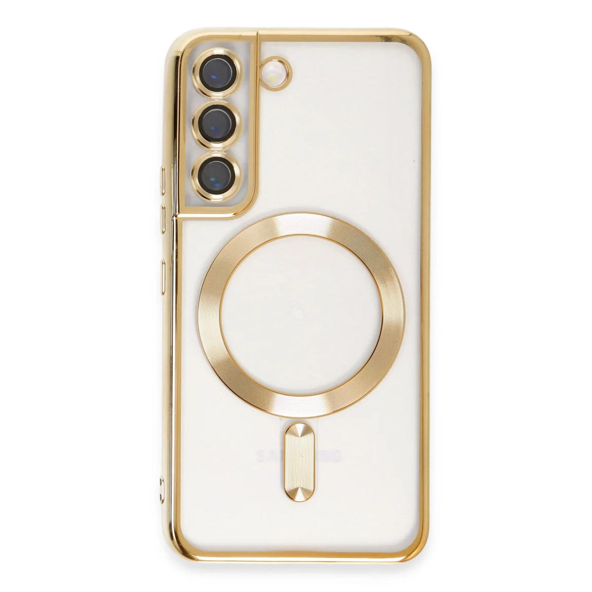 Galaxy S22 Kılıf Kross Magneticsafe Kapak - Gold