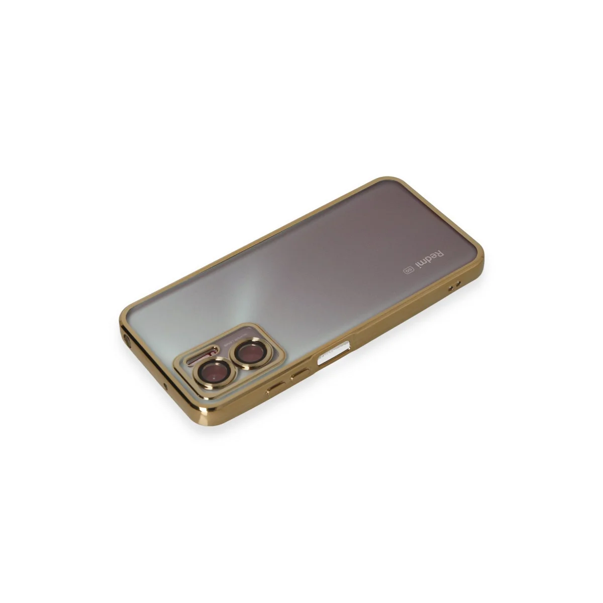 Redmi 10 5G Kılıf Razer Lensli Silikon - Gold