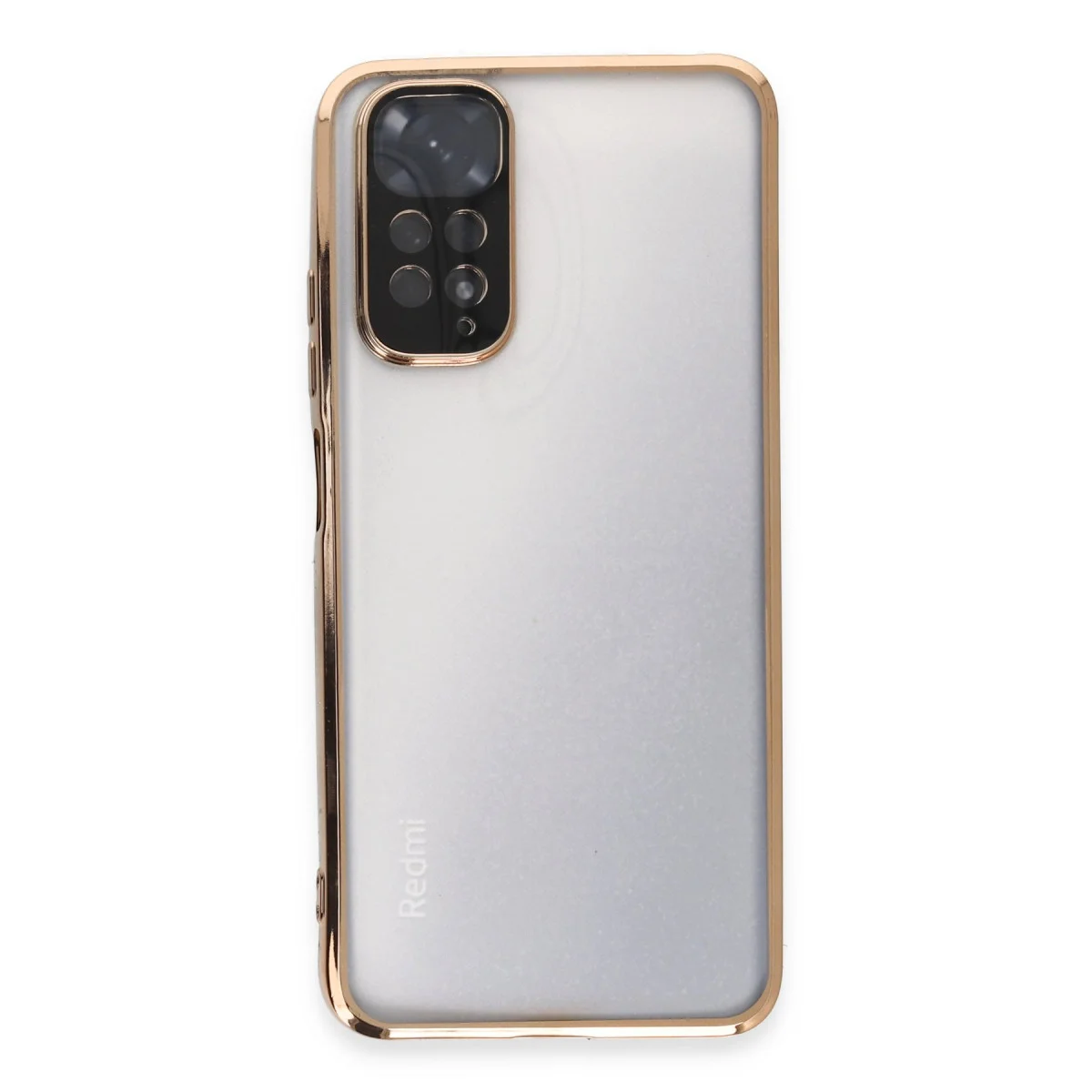 Redmi Note 11 Kılıf Razer Lensli Silikon - Gold
