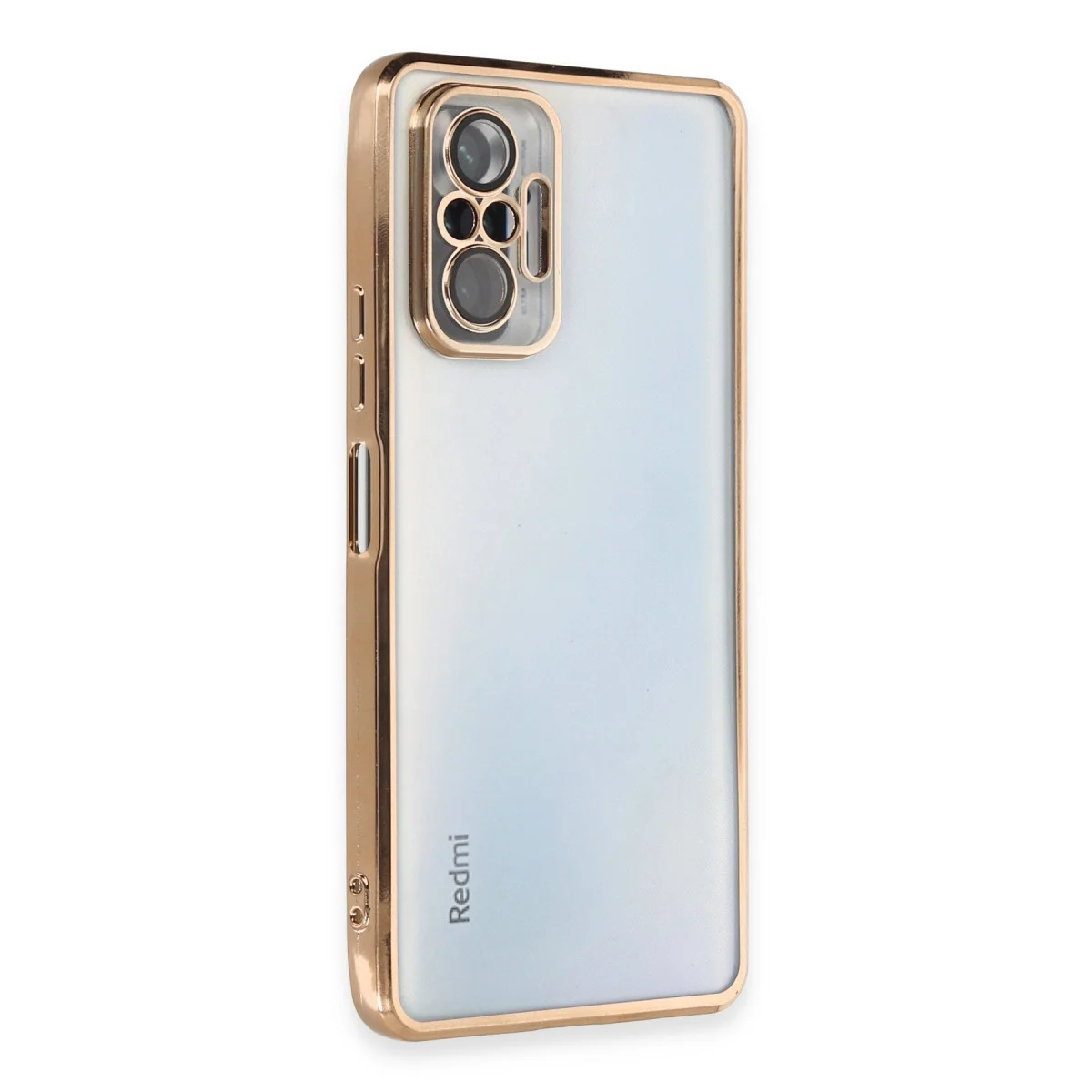 Redmi Note 10 Pro Kılıf Razer Lensli Silikon - Gold