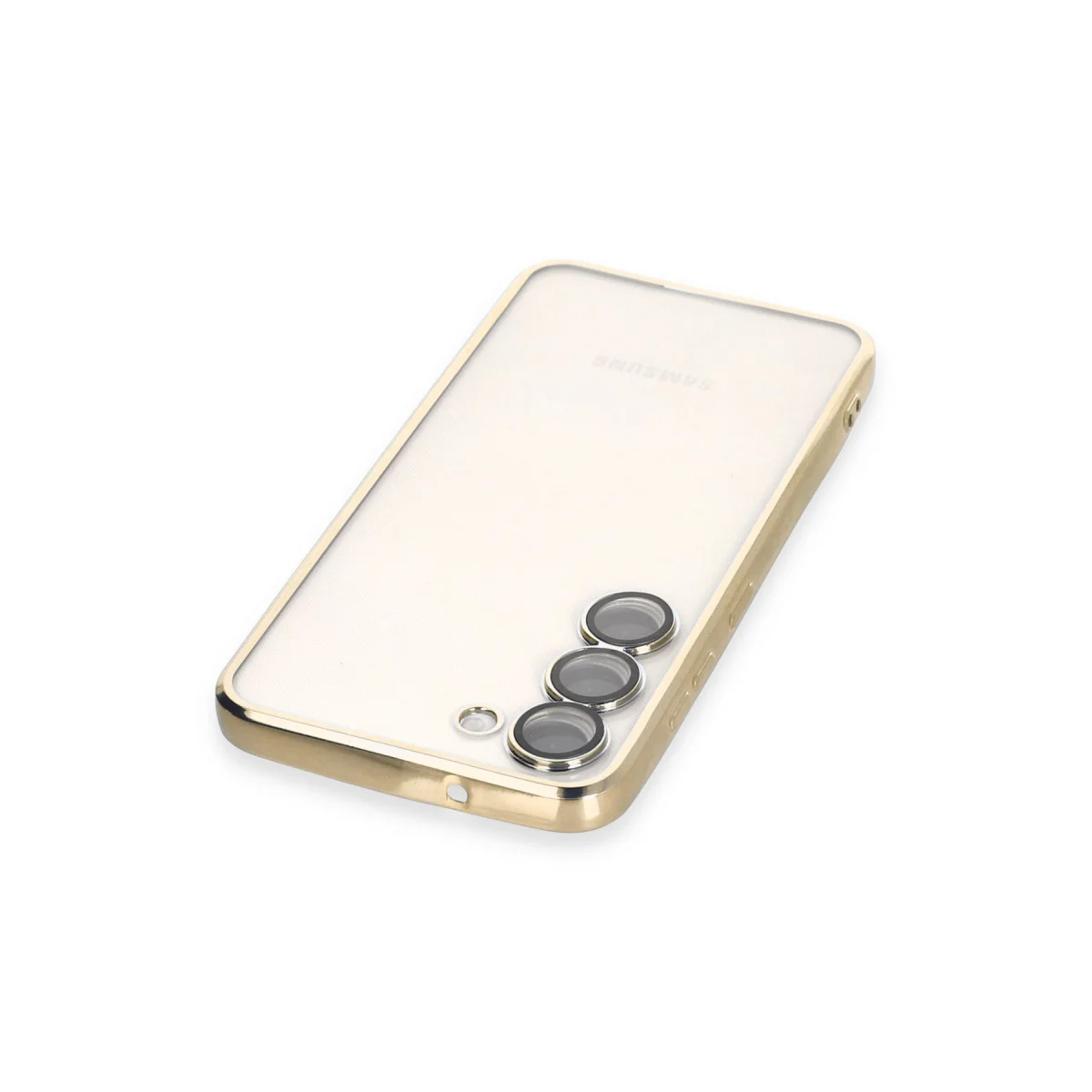 Galaxy S24 Kılıf Razer Lensli Silikon - Gold