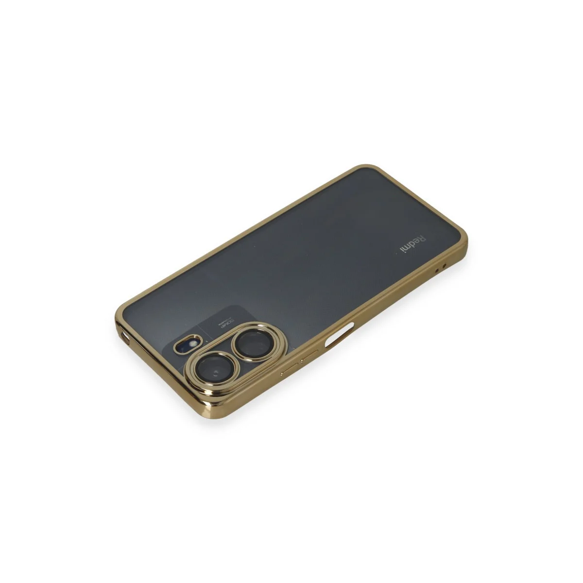 Redmi 13C Kılıf Razer Lensli Silikon - Gold
