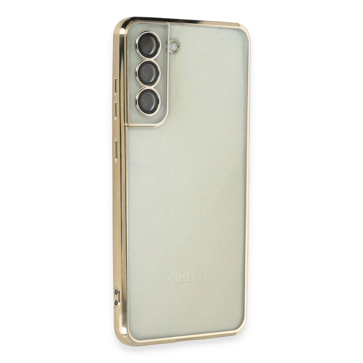 Galaxy S21 FE Kılıf Razer Lensli Silikon - Gold