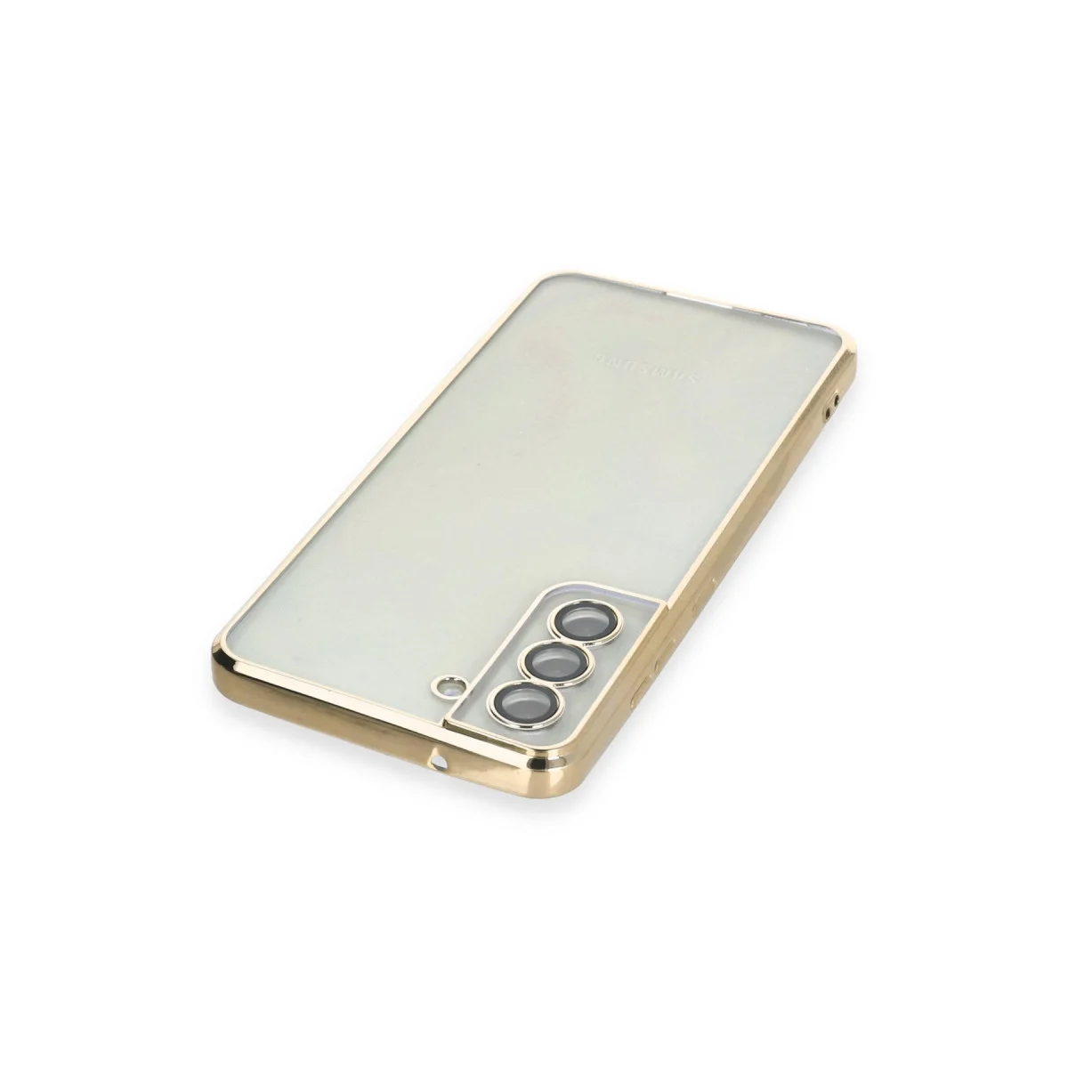 Galaxy S21 FE Kılıf Razer Lensli Silikon - Gold