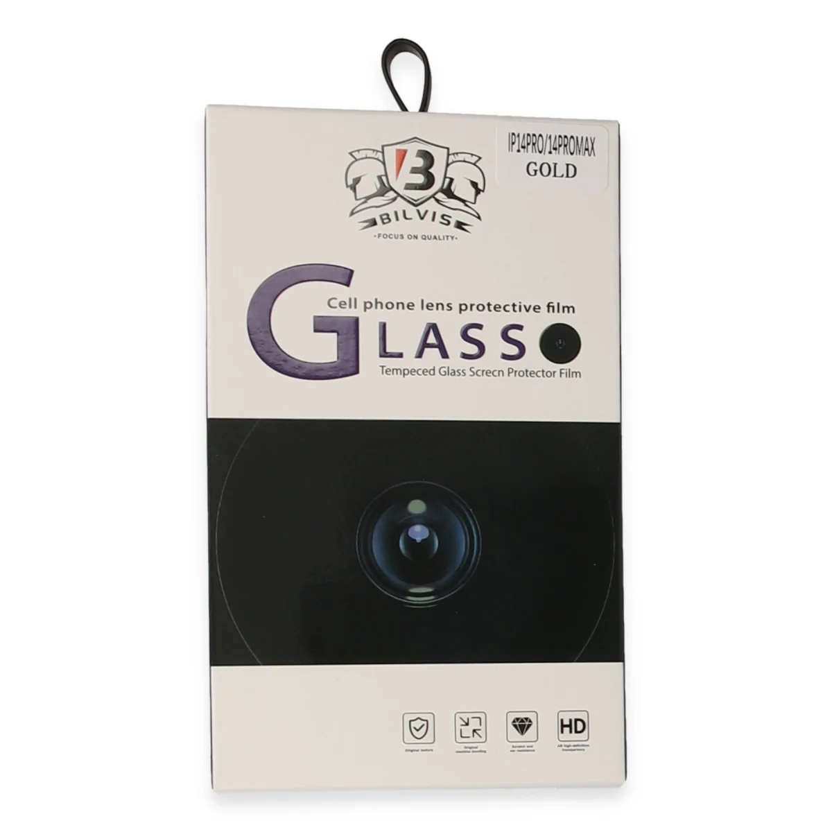 iPhone 14 Pro Max Bilvis Titan Kamera Lens - Gold