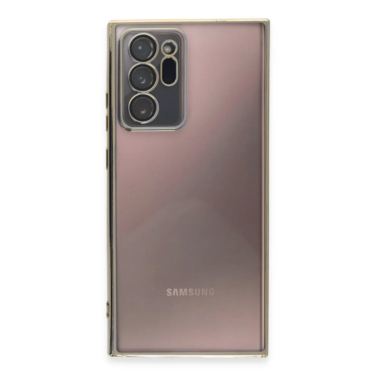 Galaxy Note 20 Ultra Kılıf Razer Lensli Silikon - Gold