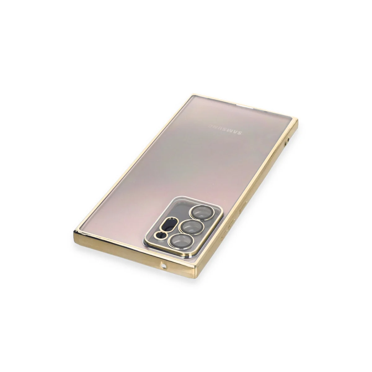 Galaxy Note 20 Ultra Kılıf Razer Lensli Silikon - Gold