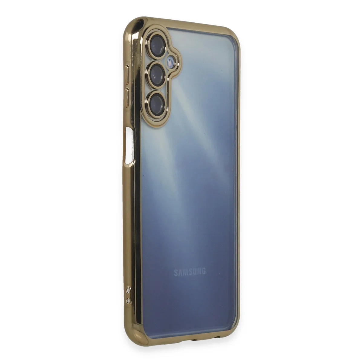 Galaxy A15 4G Kılıf Razer Lensli Silikon - Gold