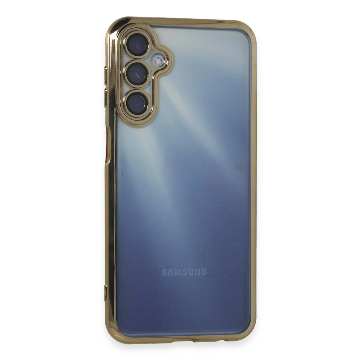 Galaxy A25 5G Kılıf Razer Lensli Silikon - Gold