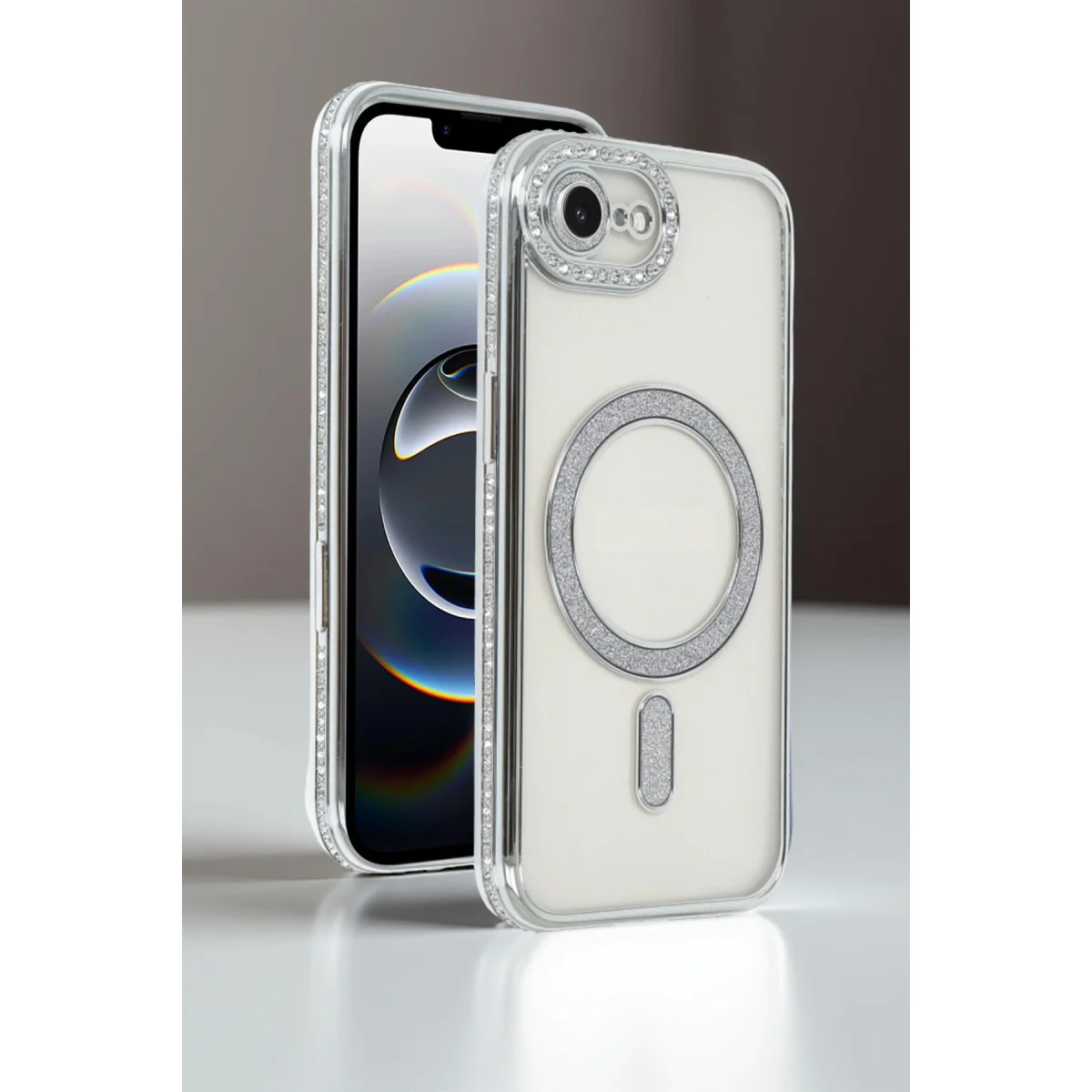 iPhone 16E Joke Simli Magneticsafe Kılıf - Gold