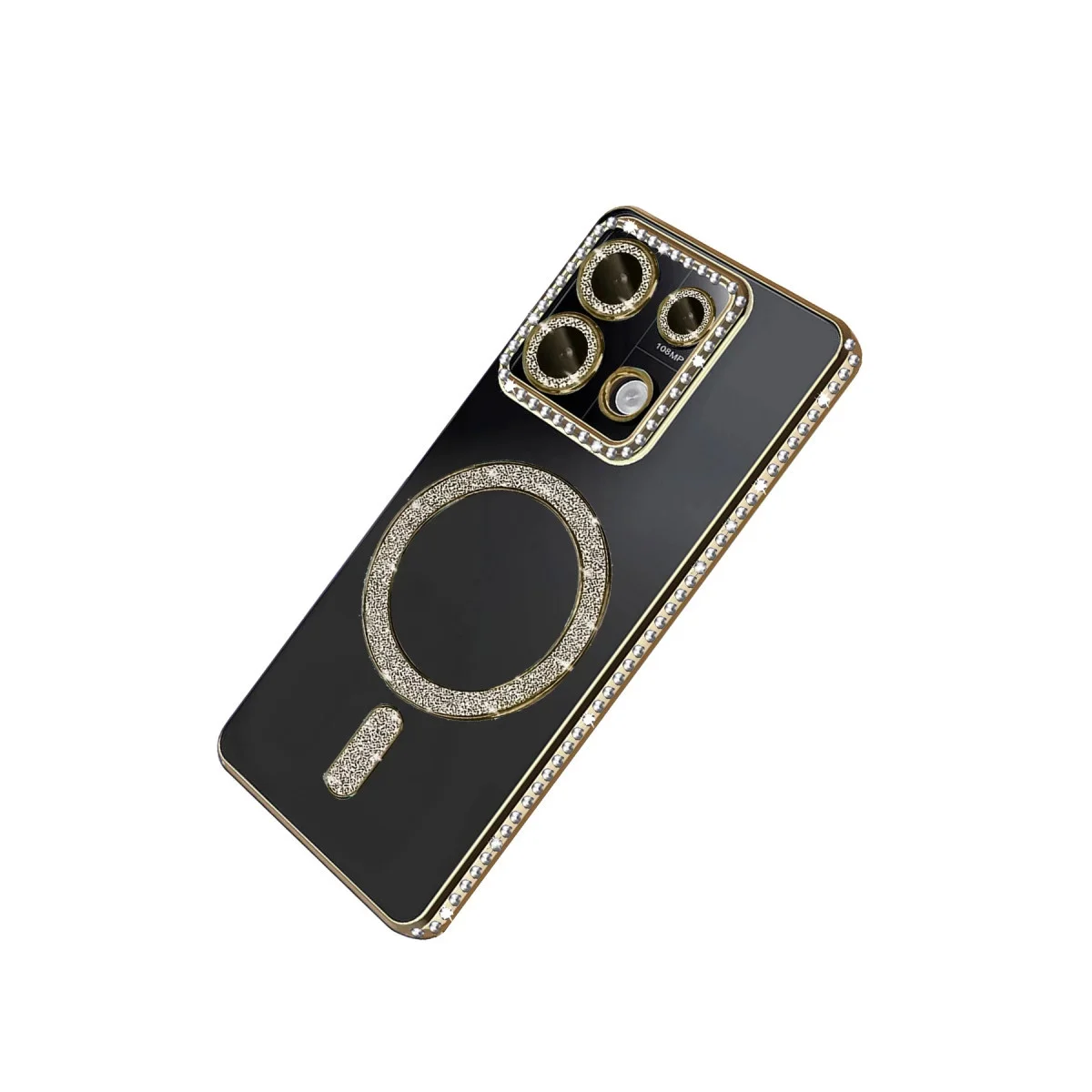 Redmi 13C Joke Simli Magneticsafe Kılıf - Gold