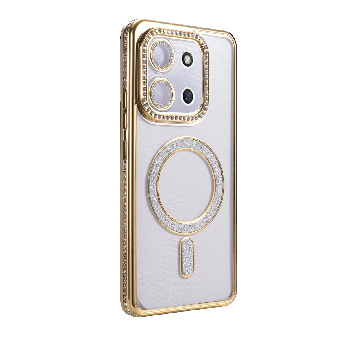 Redmi 15C 4G Joke Simli Magneticsafe Kılıf - Gold