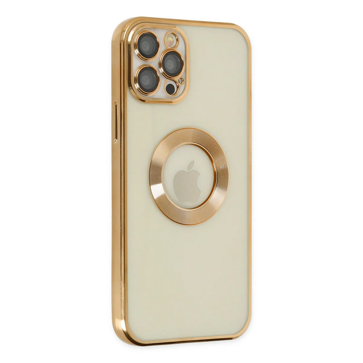 iPhone 12 Pro Kılıf Slot Silikon - Gold