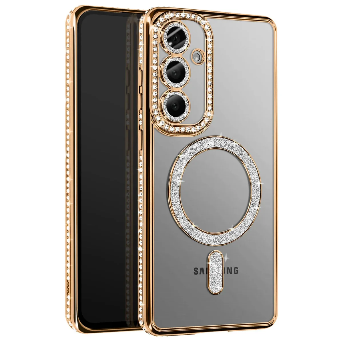 Galaxy S26 Joke Simli Magneticsafe Kılıf - Gold