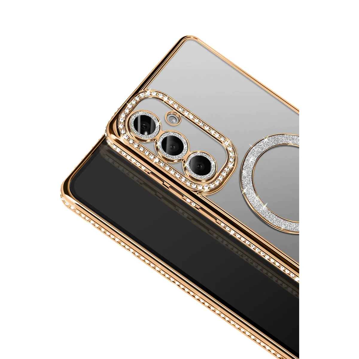Galaxy S26 Plus Joke Simli Magneticsafe Kılıf - Gold