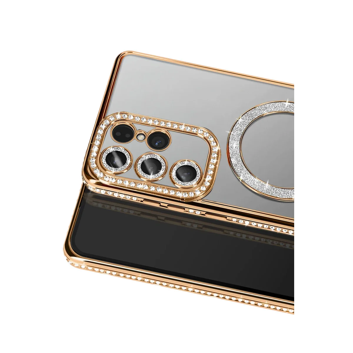 Galaxy S26 Ultra Joke Simli Magneticsafe Kılıf - Gold