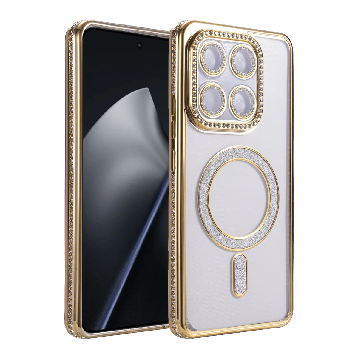 Mi 15T Pro Joke Simli Magneticsafe Kılıf - Gold