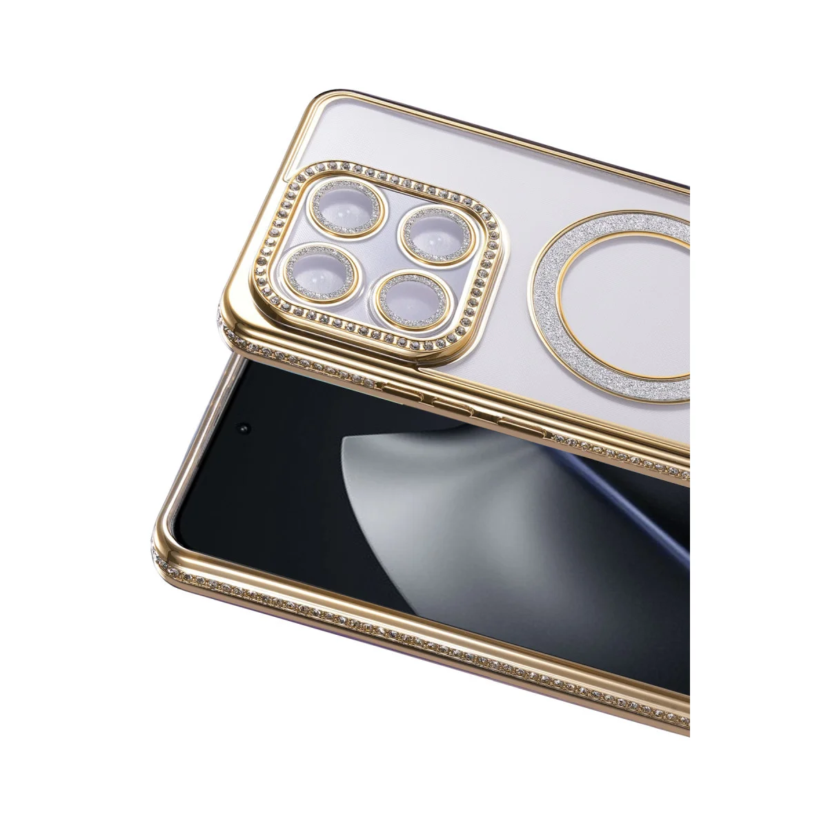 Mi 15T Pro Joke Simli Magneticsafe Kılıf - Gold