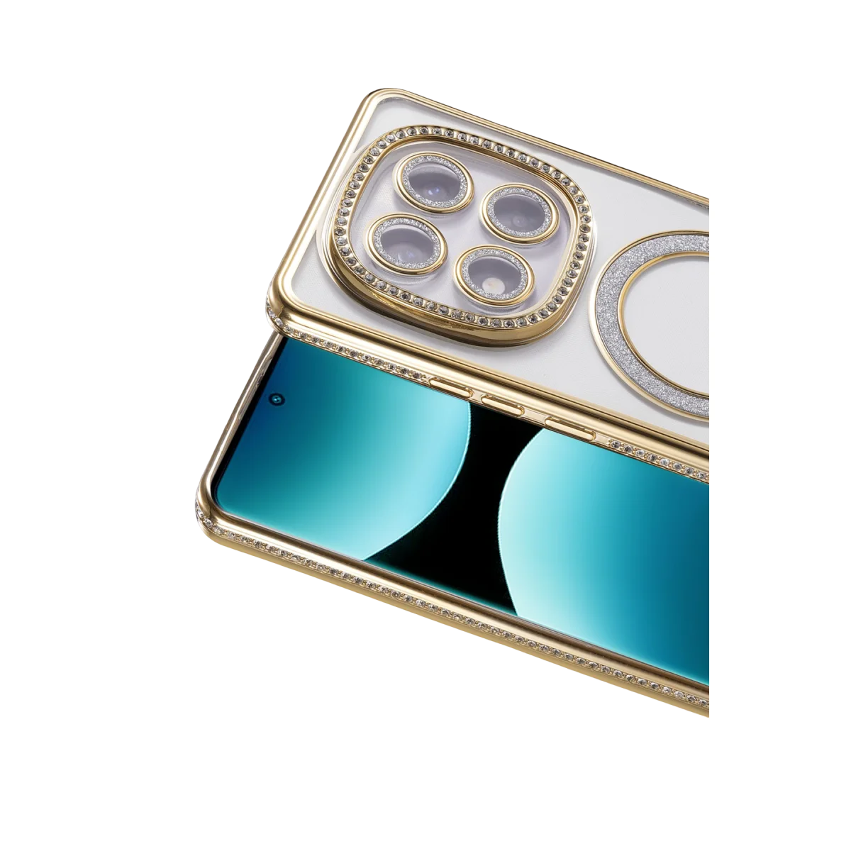 Redmi Note 15 Pro Plus 5G Joke Simli Magneticsafe Kılıf - Gold