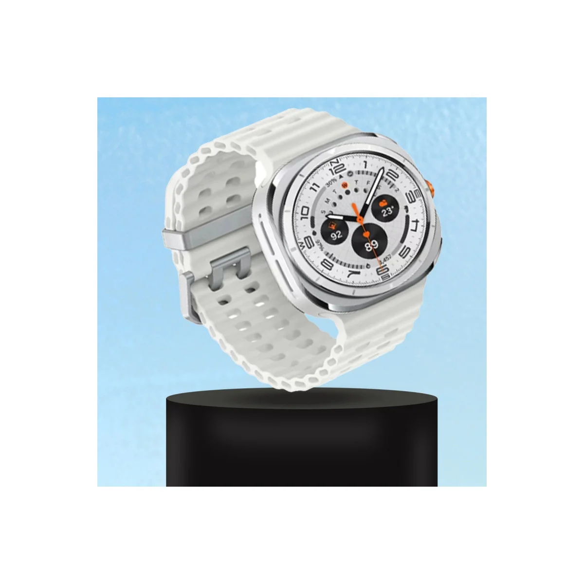 Watch 7 Ultra KR417 Rug Silikon Kordon - Gri