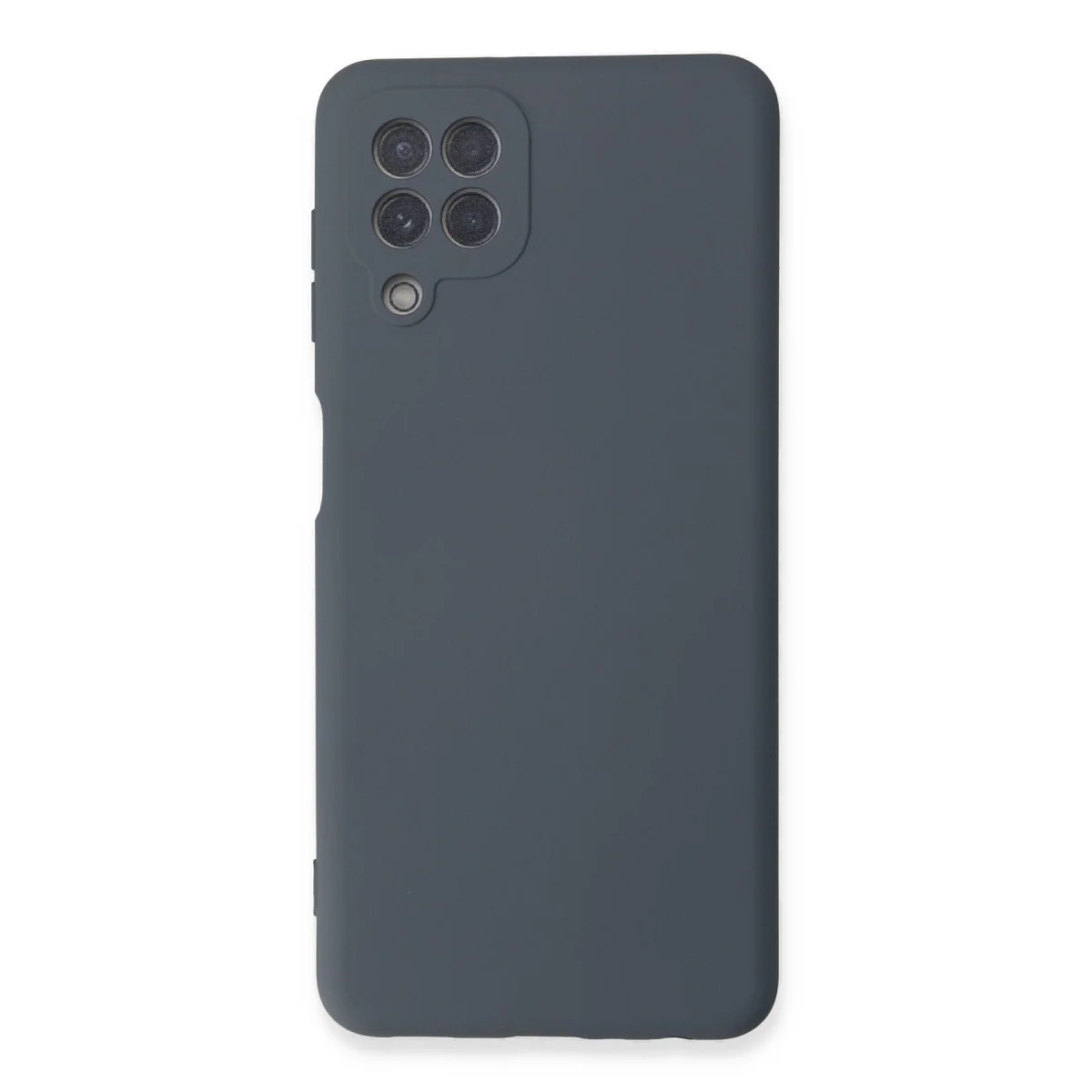 Galaxy A22 Kılıf Nano içi Kadife Silikon - Gri