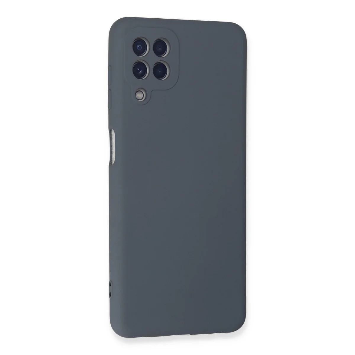 Galaxy A22 Kılıf Nano içi Kadife Silikon - Gri
