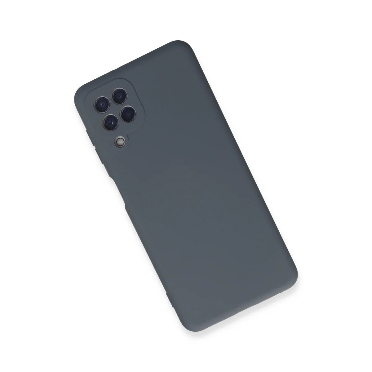 Galaxy A22 Kılıf Nano içi Kadife Silikon - Gri
