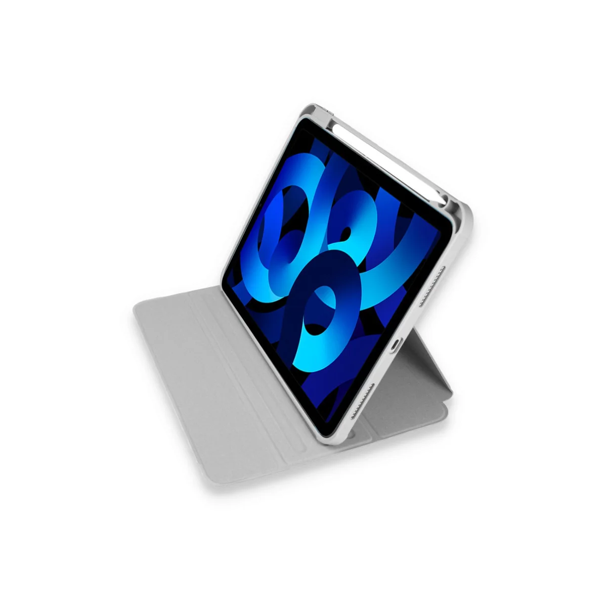 iPad 10.2 (7.nesil) Kılıf Starling 360 Kalemlikli Tablet Kılıf - Gri