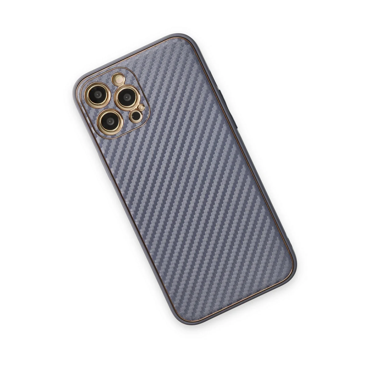 iPhone 12 Pro Kılıf Coco Karbon Silikon - Gri