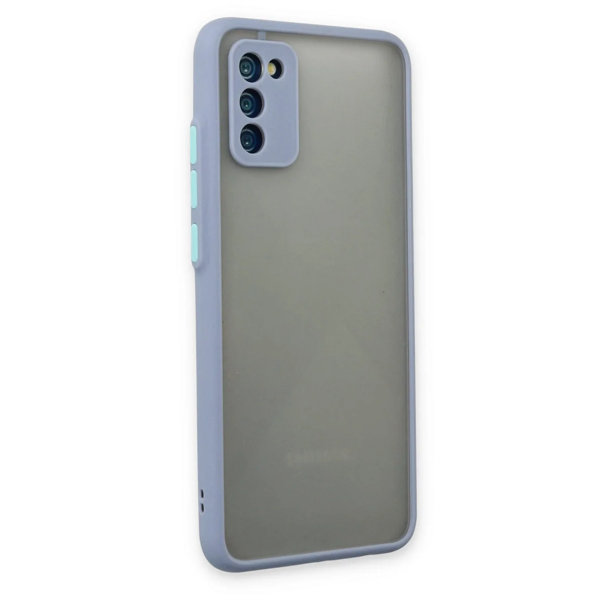 Galaxy A02S Kılıf Montreal Silikon Kapak - Gri