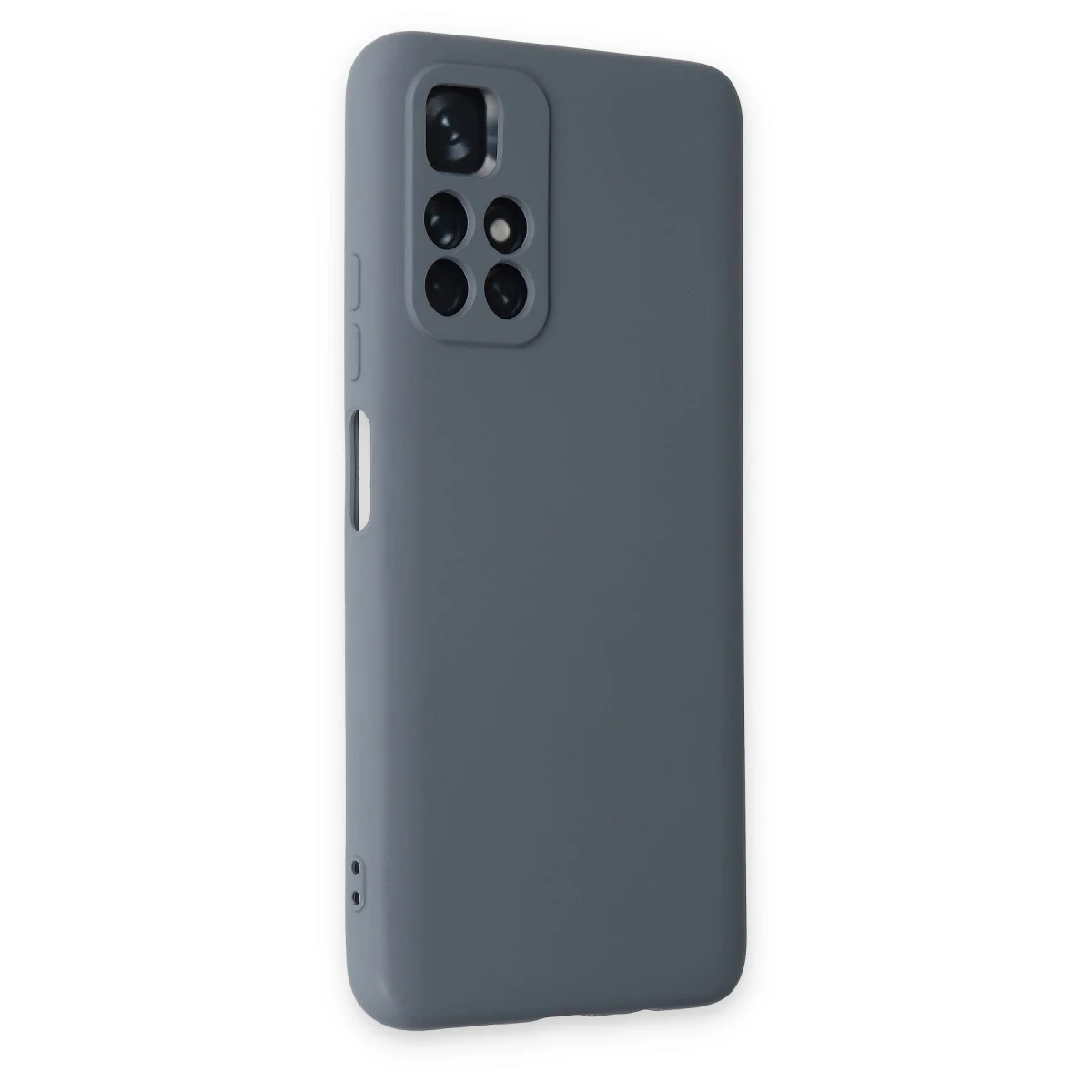 Redmi Note 11T Kılıf Nano içi Kadife Silikon - Gri