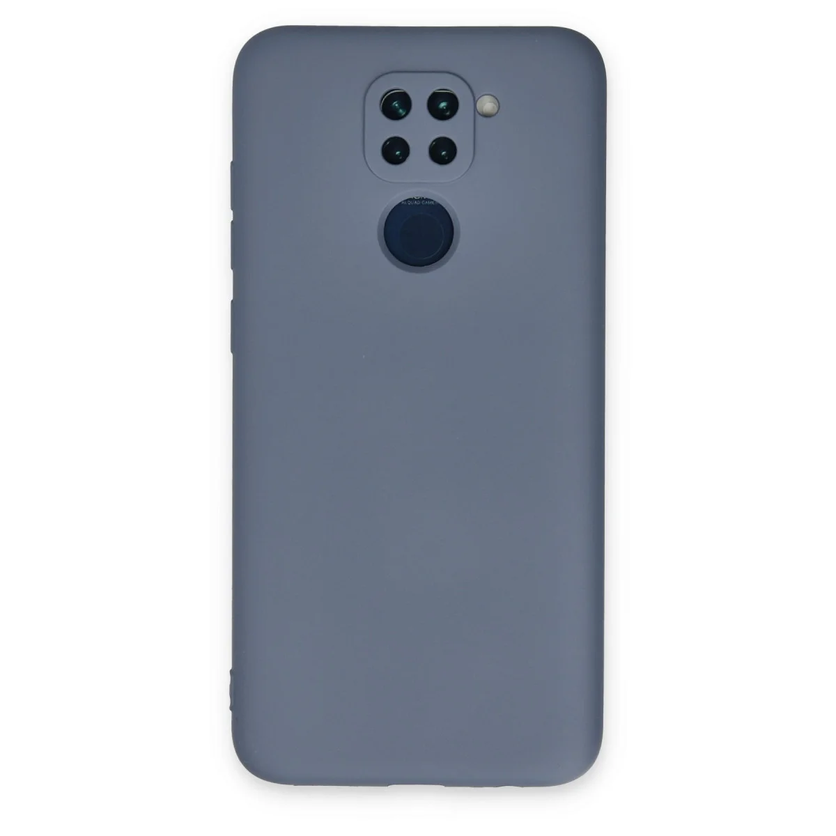 Redmi Note 9 Kılıf Nano içi Kadife Silikon - Gri