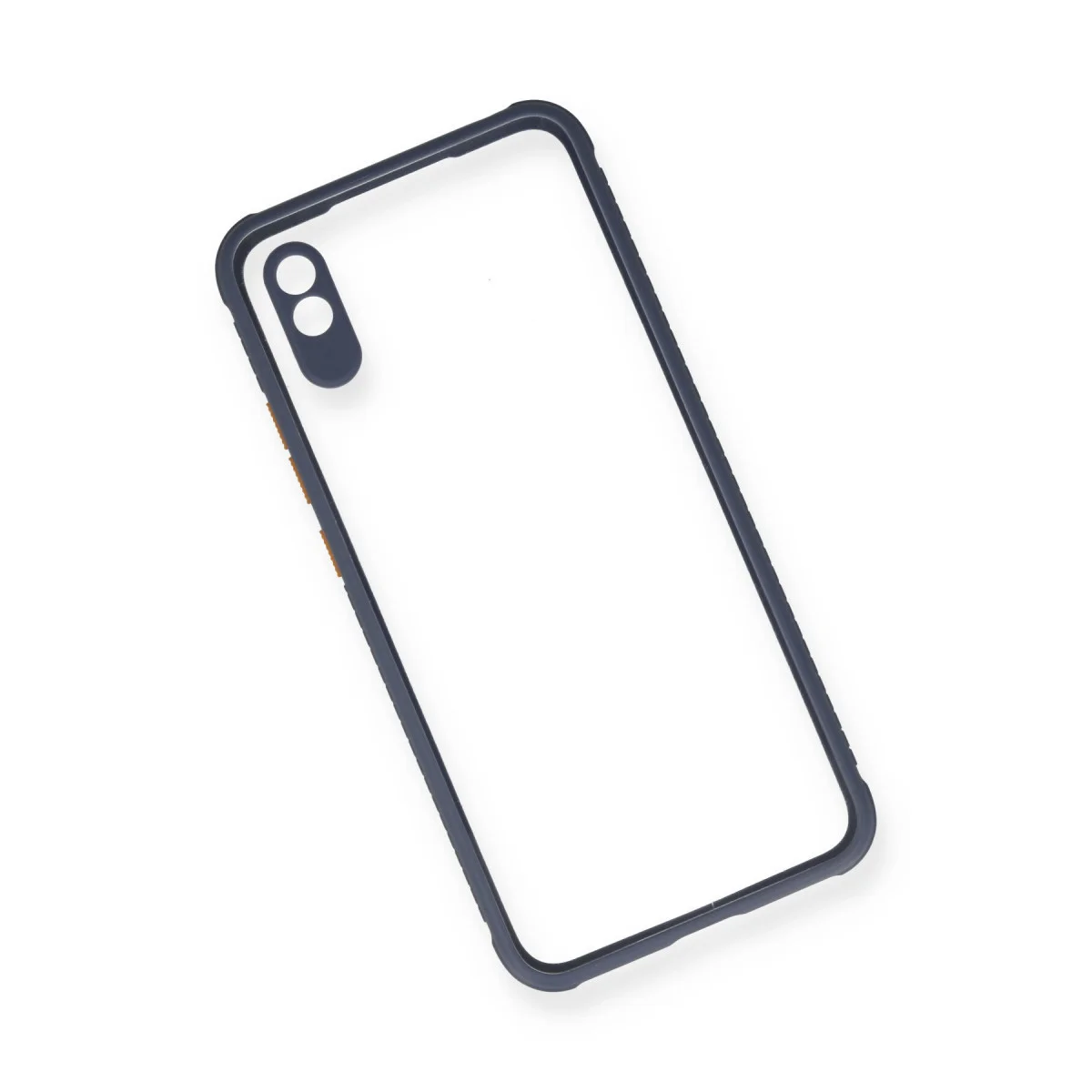 Redmi 9A Kılıf Miami Şeffaf Silikon - Gri