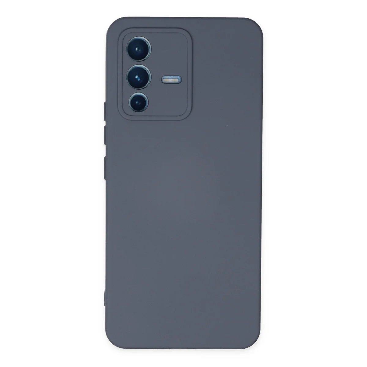 V23 5G Kılıf Nano içi Kadife Silikon - Gri