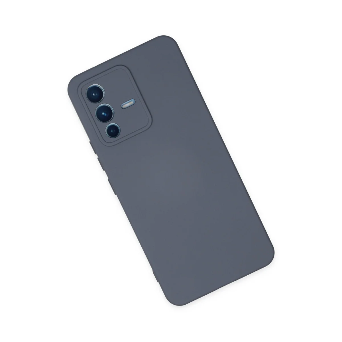 V23 5G Kılıf Nano içi Kadife Silikon - Gri