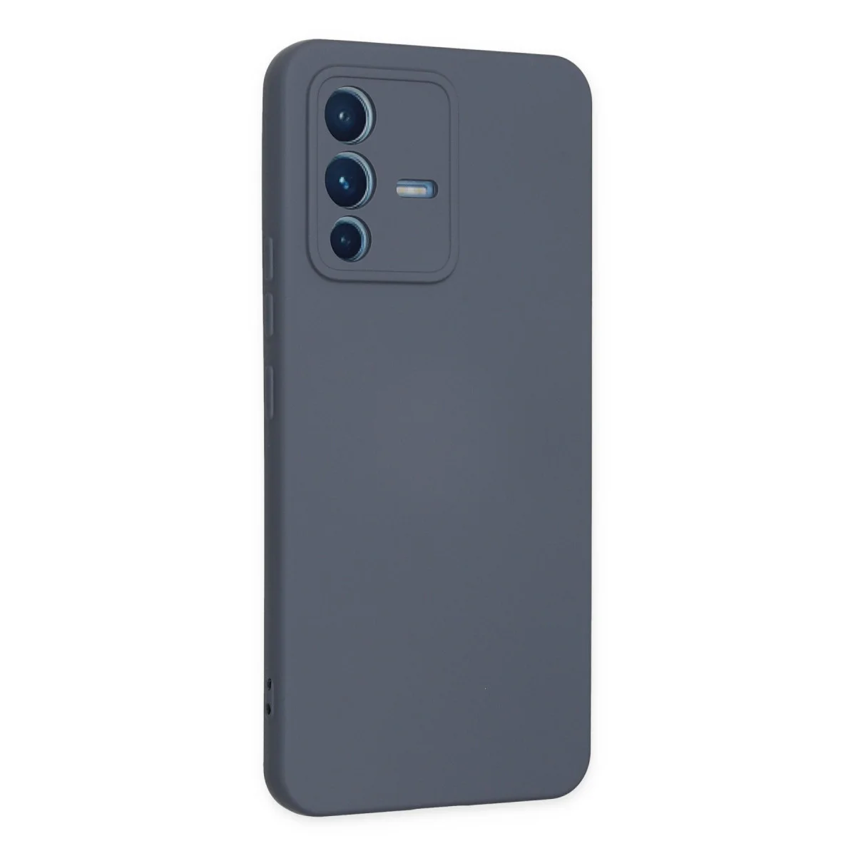 V23 5G Kılıf Nano içi Kadife Silikon - Gri