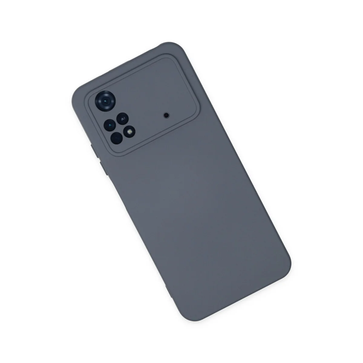 Poco M4 Pro 4G Kılıf Nano içi Kadife Silikon - Gri