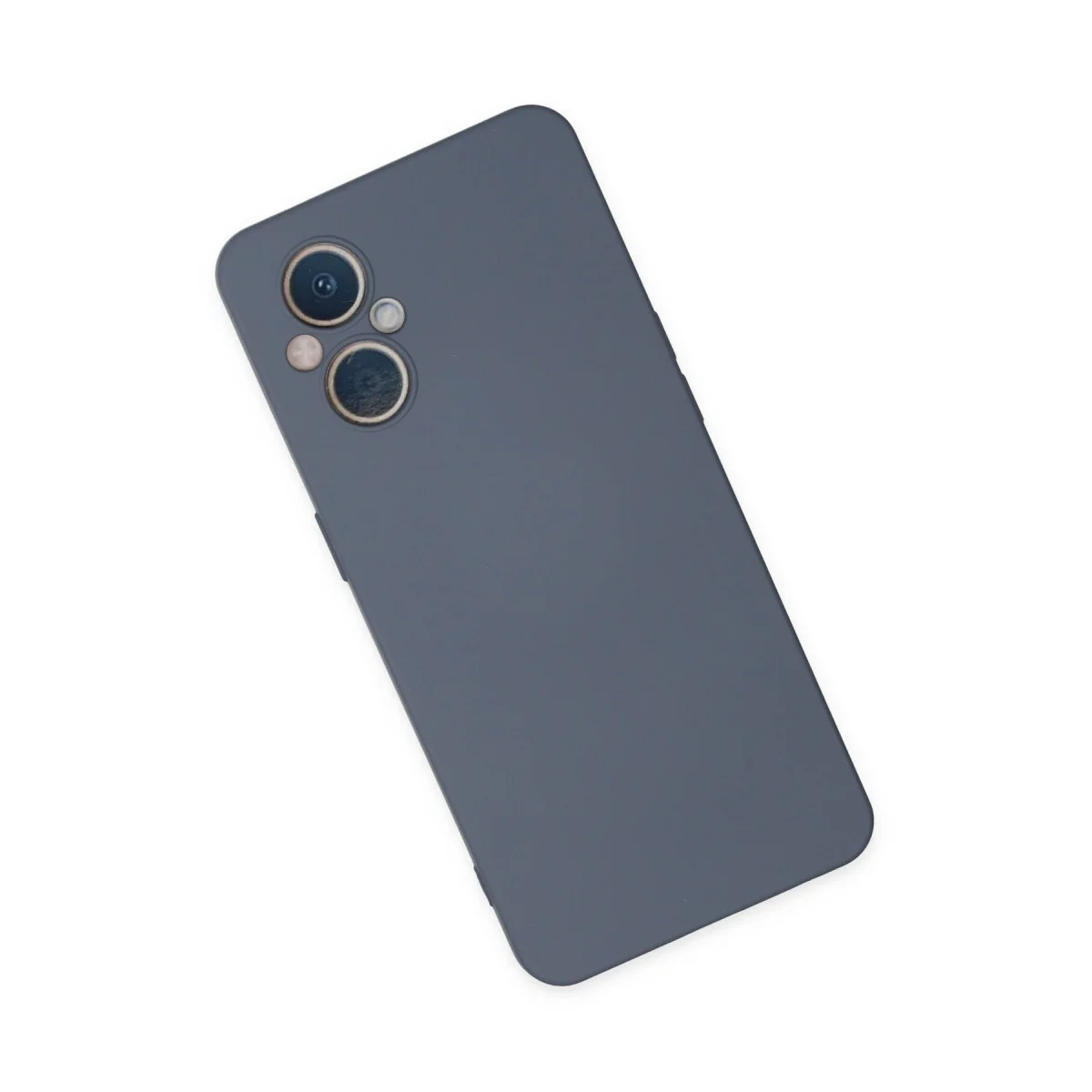 Reno 7 Lite Kılıf Nano içi Kadife Silikon - Gri