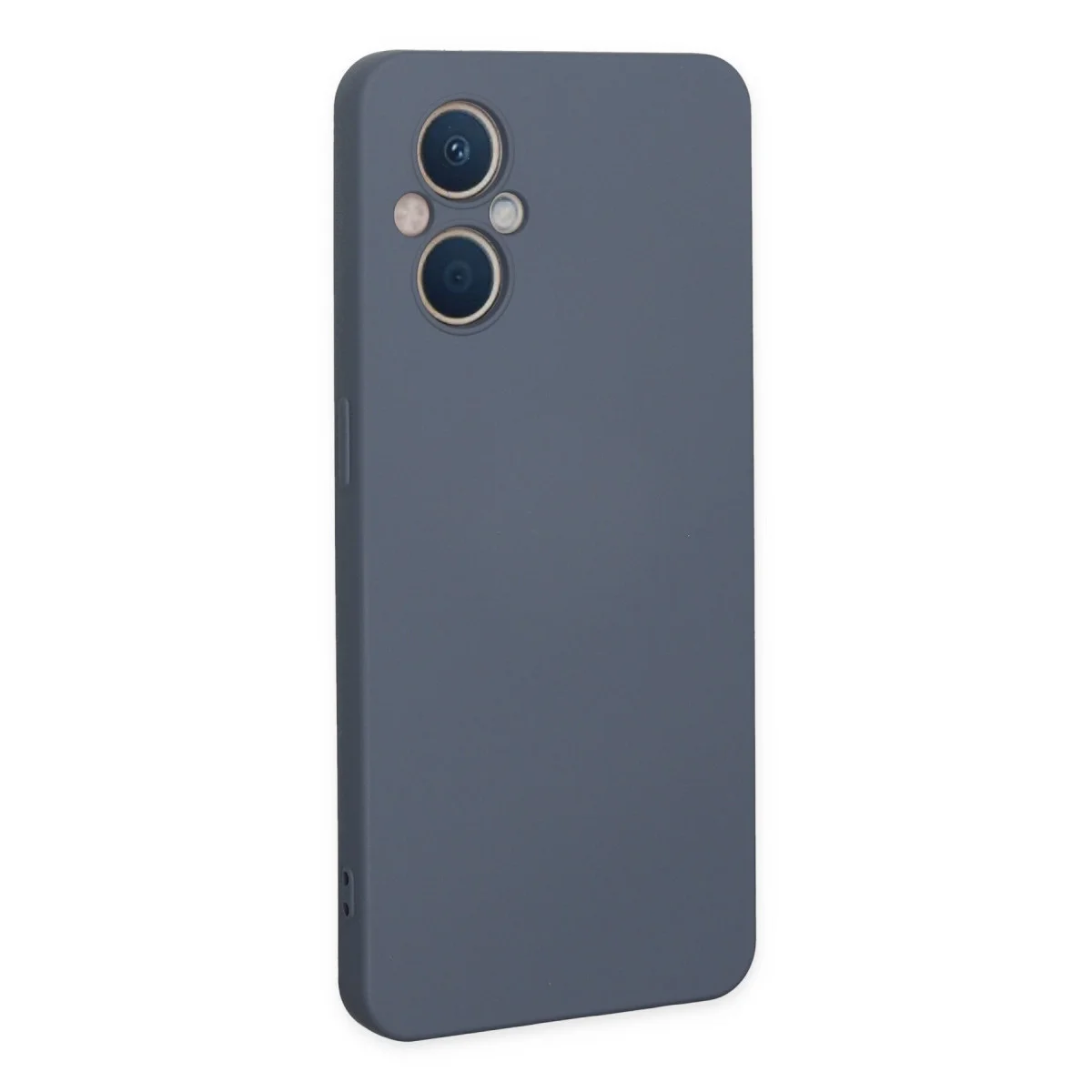 Reno 7 Lite Kılıf Nano içi Kadife Silikon - Gri