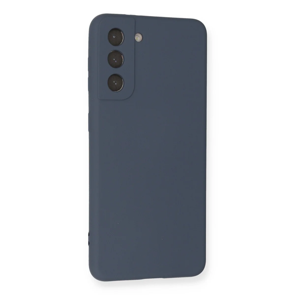 Galaxy S21 Kılıf Nano içi Kadife Silikon - Gri