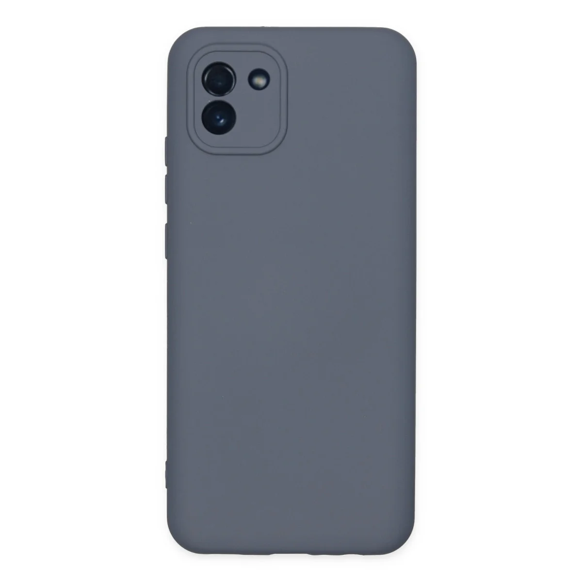 Galaxy A03 Kılıf Nano içi Kadife Silikon - Gri