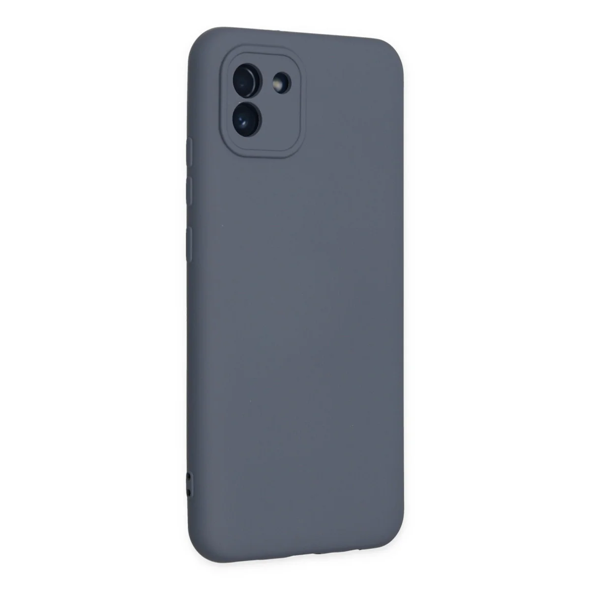 Galaxy A03 Kılıf Nano içi Kadife Silikon - Gri
