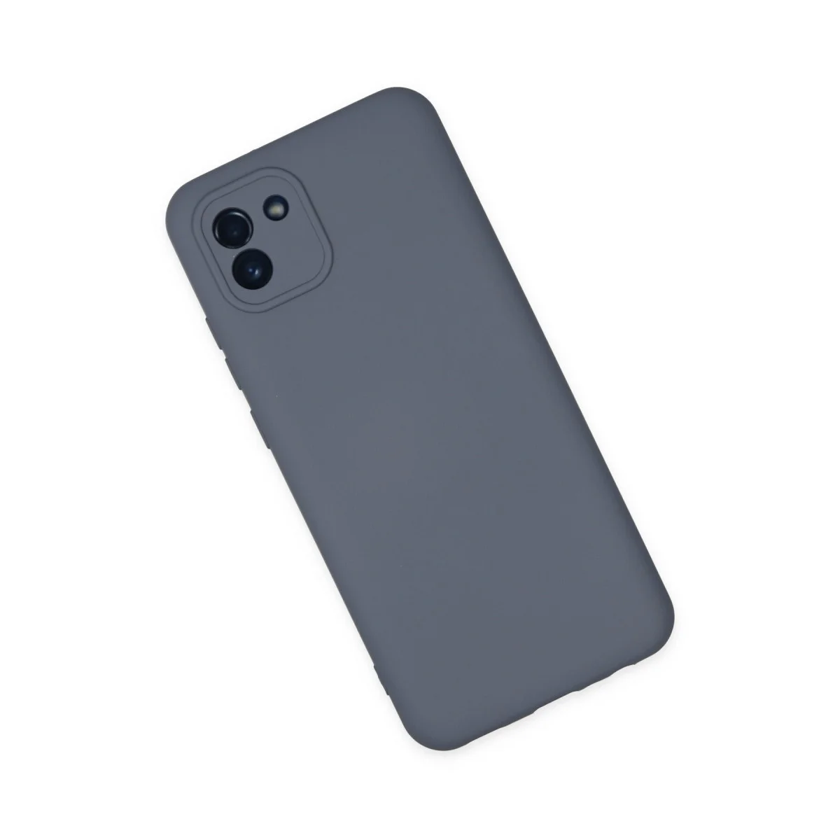 Galaxy A03 Kılıf Nano içi Kadife Silikon - Gri