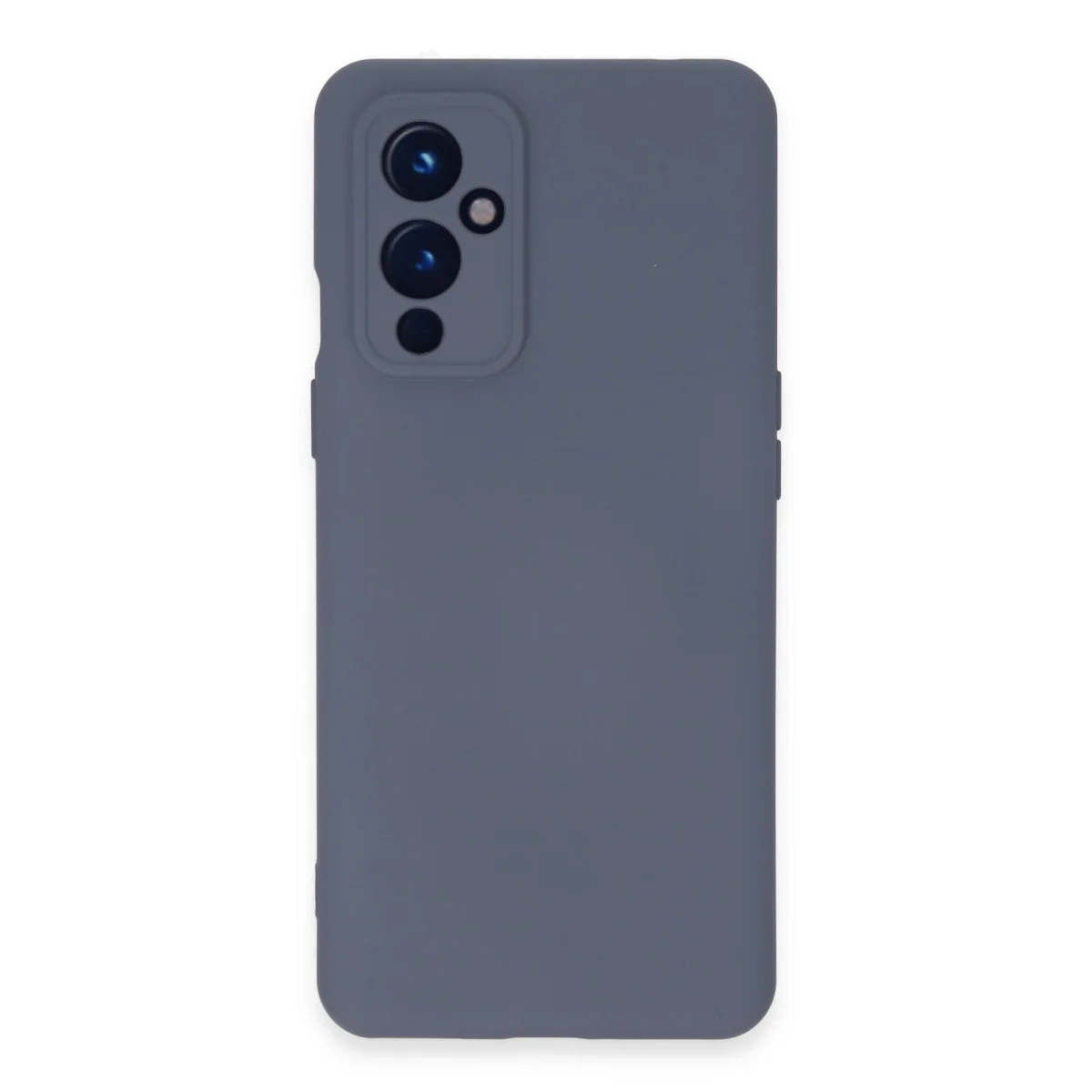 One Plus 9 Kılıf Nano içi Kadife Silikon - Gri