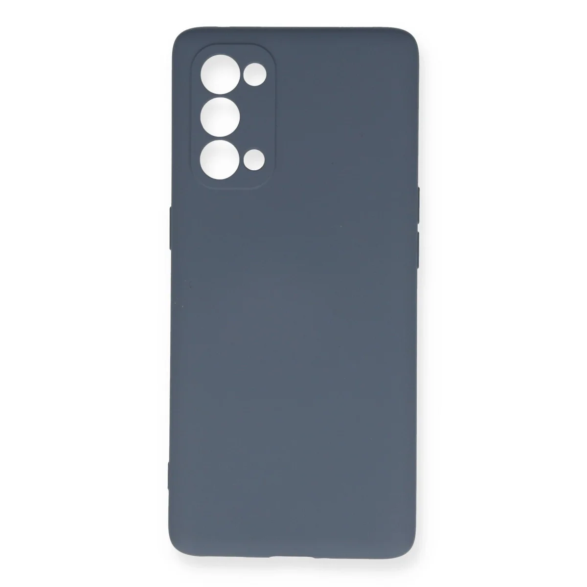 Reno 5 Pro Kılıf Nano içi Kadife Silikon - Gri
