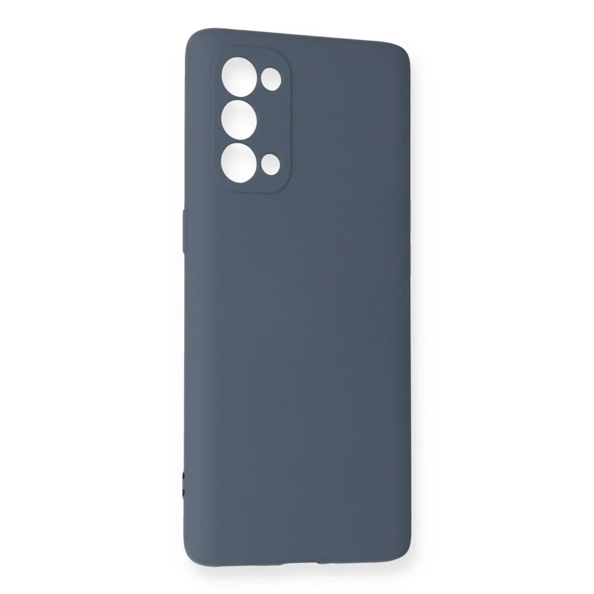 Reno 5 Pro Kılıf Nano içi Kadife Silikon - Gri